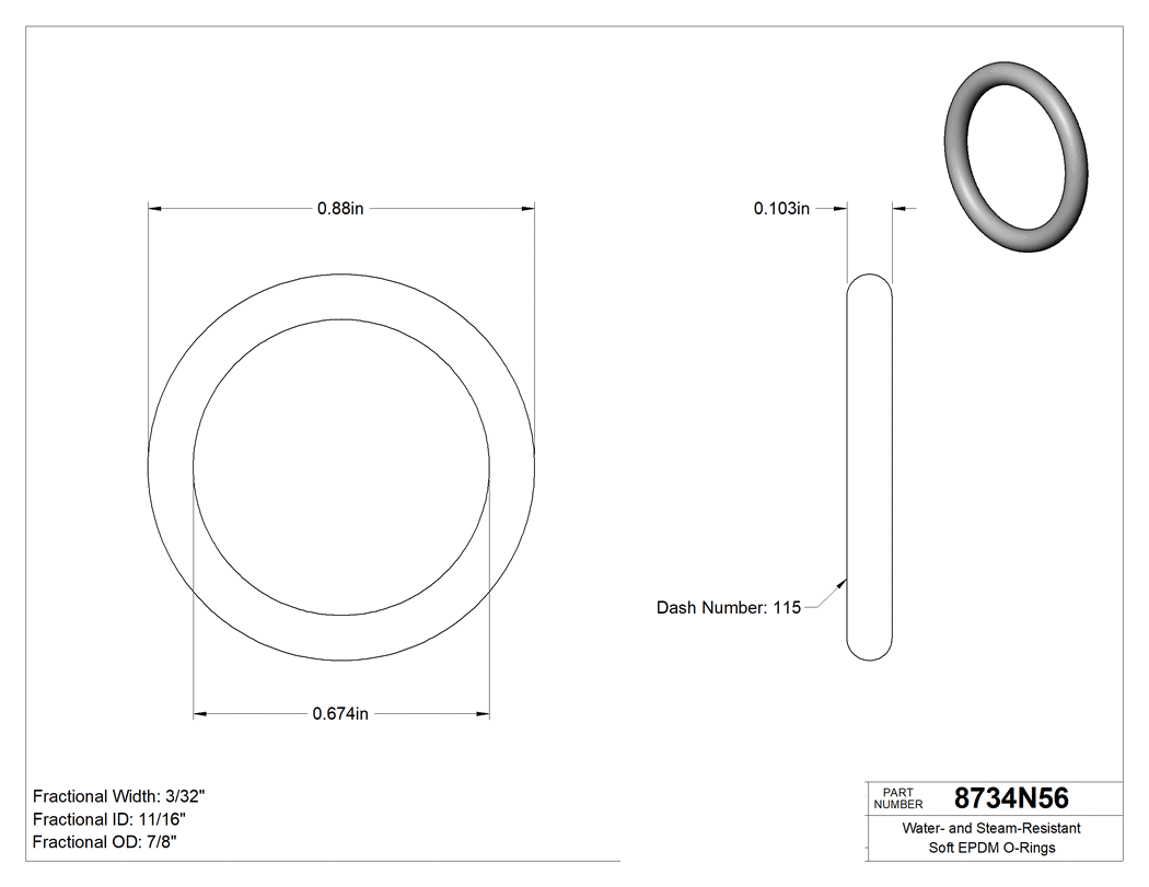 Technical drawing - 8734N56